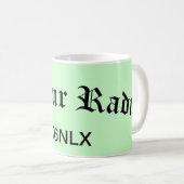 アマチュア無線とコールサイン コーヒーマグカップ (正面右)