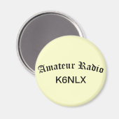 アマチュア無線とコールサイン マグネット (正面/裏面)