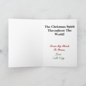 アマチュア無線のクリスマスの精神の伝播カード シーズンカード (内部)