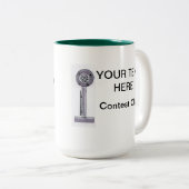 アマチュア無線のコンテストクラブマグ ツートーンマグカップ (正面右)