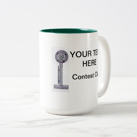 アマチュア無線のコンテストクラブマグ ツートーンマグカップ (正面右)