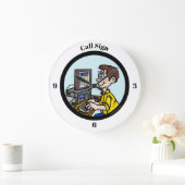 アマチュア無線のデジタルモードオペレータ柱時計 ラージ壁時計 (ホーム)