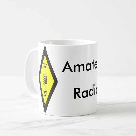 アマチュア無線のマグ コーヒーマグカップ (正面左)