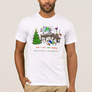 アマチュア無線のモールス符号オペレータクリスマスのTシャツ Tシャツ