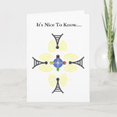 アマチュア無線の世界のコミュニケーション及び友情カード カード (正面)