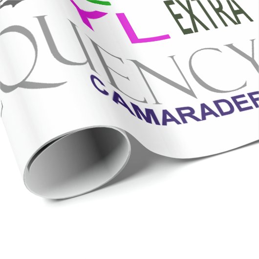 アマチュア無線の単語のコラージュのギフト用包装紙はそれをカスタマイズ! ラッピングペーパー (ロールコーナー)