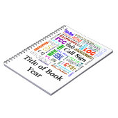 アマチュア無線の単語のコラージュのノートはそれをカスタマイズ! ノートブック (左側)