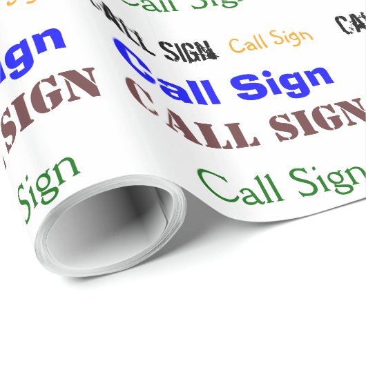 アマチュア無線の呼出符号のギフト用包装紙はそれをカスタマイズ! ラッピングペーパー (ロールコーナー)