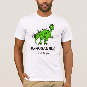 アマチュア無線の恐竜のTシャツはそれをカスタマイズ! Tシャツ