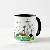 アマチュア無線の通りのマグは それをカスタマイズ! マグカップ (正面右)