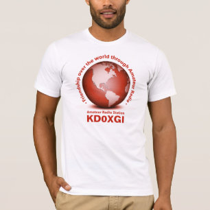 アマチュア無線のTシャツ[米国]を通した友情 Tシャツ