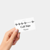 アマチュア無線はバッジの一流の呼出符号、等をカスタマイズ バッジ (手持ち)