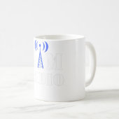 アマチュア無線は接触スポーツ オペレーター ハム コーヒーマグカップ (正面右)