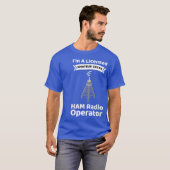 アマチュア無線オペレおもしろいータHam無線アマチュア Tシャツ (正面フル)