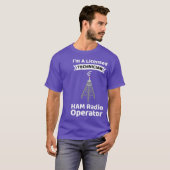 アマチュア無線オペレおもしろいータHam Radio Tシャツ (正面フル)