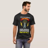 アマチュア無線オペレーター 面白いハムラジオ 新 Tシャツ (正面フル)