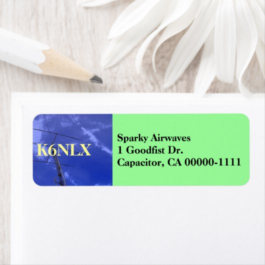 アマチュア無線コールサイン住所 シール (インサイチュ)