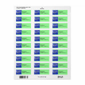 アマチュア無線コールサイン住所 シール (フルシート)