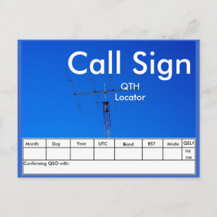 アマチュア無線ビームアンテナQSL ポストカード