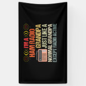 アマチュア無線士の父の日 横断幕 (縦)