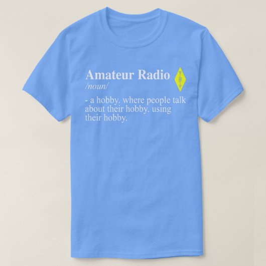 アマチュア無線定義 Tシャツ (デザイン正面)