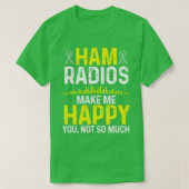 アマチュア無線家がHappy Ham Radio Clを作る Tシャツ (デザイン正面)