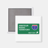 アマチュア無線次の出口 マグネット (正面/裏面)