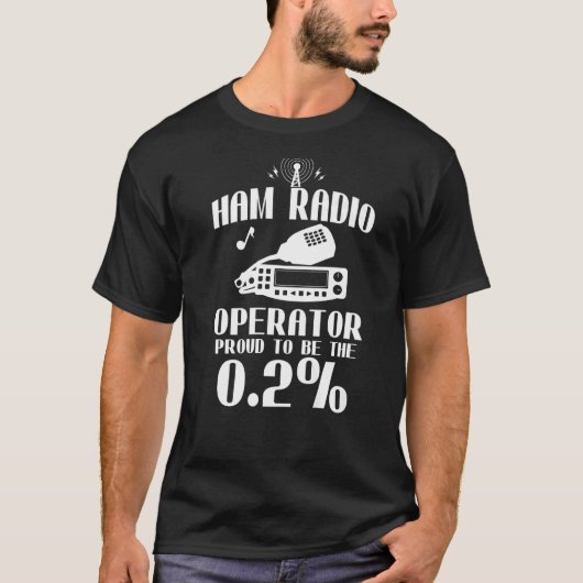 アマチュア無線誇りを持ったHAM無線事業者 Tシャツ (正面)