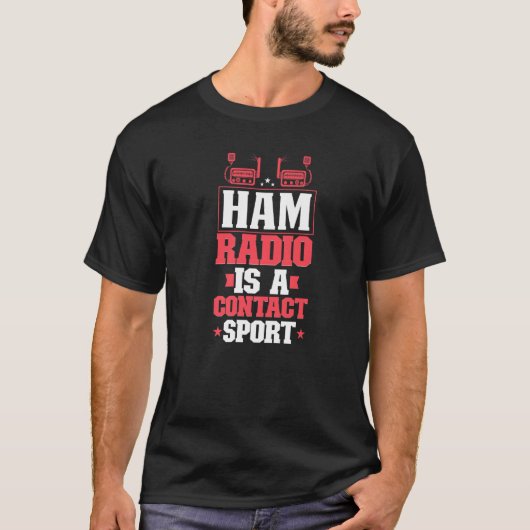 アマチュア無線 ラジオオペレーター ハム無線 シグナル   Tシャツ (正面)
