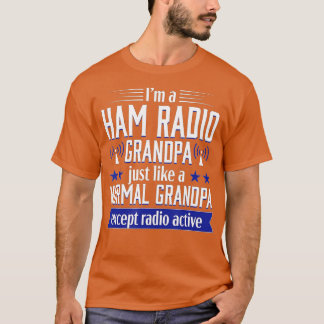 アマチュア無線Grandpa GifおもしろいのHam Radio Operator Tシャツ