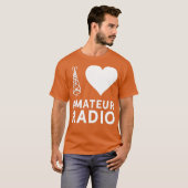 アマチュア無線HAMサービス会社が大好き Tシャツ (正面フル)