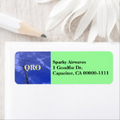 アマチュア無線QRO住所 シール (インサイチュ)