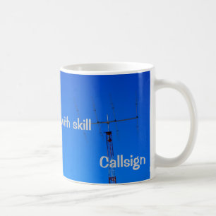 アマチュア無線QRPとCallsign Mug コーヒーマグカップ