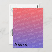 アマチュア無線QSLカードテンプレート ポストカード (正面/裏面)