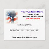 アマチュア無線QSLカード ポストカード (正面)