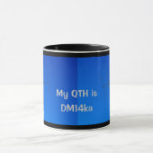 アマチュア無線QTHとコールサインMag マグカップ (中央)