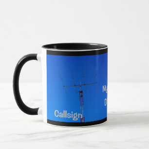 アマチュア無線QTHとコールサインMag マグカップ