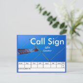 アマチュア無線SQL ポストカード (スタンド正面)