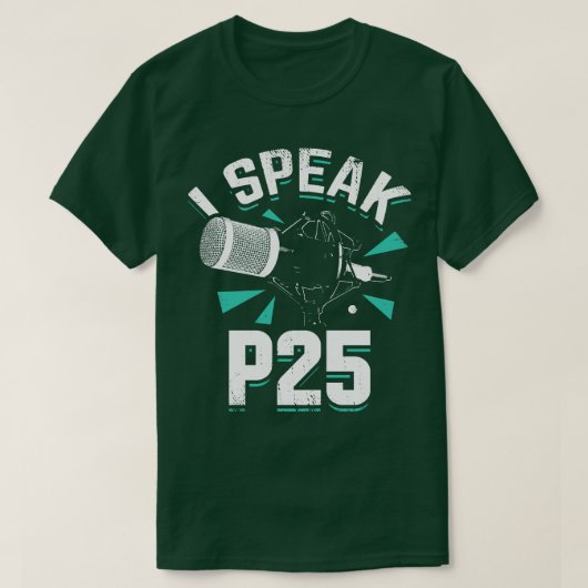 アマチュアHamラジオのオペレーターギフト Tシャツ (デザイン正面)