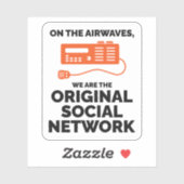 アマチュアHam無線事業者オリジナルソーシャルネットワーク シール (シート)