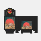 アマテラス天日女神、赤玉モノグラムブラックブラウン フェイバーボックス (折り畳みなし)