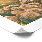 アマテラス、太陽の女神、赤い黒褐色の白 ポスター (角)