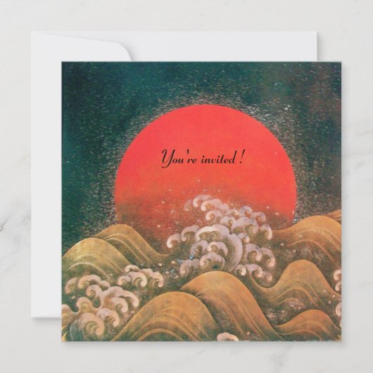 アマテラス, 太陽の女神, 赤 黒 茶色 招待状 (正面)