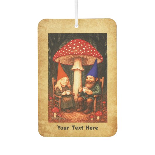 アマニタマッシュルームと格言 カーエアーフレッシュナー (正面)