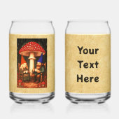 アマニタマッシュルームと格言 ガラス缶 (正面)