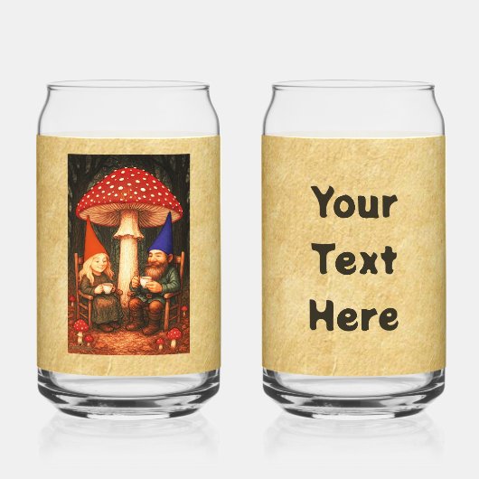 アマニタマッシュルームと格言 ガラス缶 (正面)