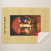 アマニタマッシュルームと格言 シェルパブランケット (正面(横))