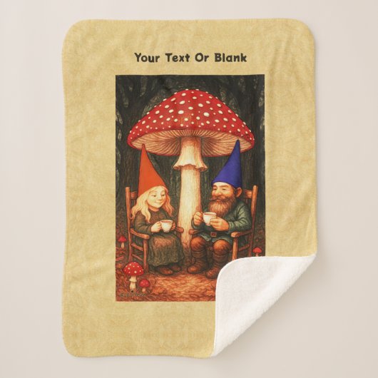 アマニタマッシュルームと格言 シェルパブランケット (正面)