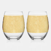 アマニタマッシュルームと格言 ステムなしワイングラス (左)