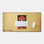 アマニタマッシュルームと格言 デスクマット (キーボード&マウス)